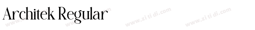 Architek Regular字体转换 Architek Regular字体转换